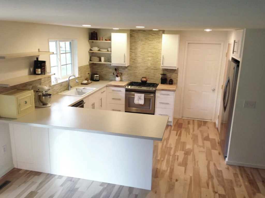 After image of a completed kitchen renovation by Builders Alexandra in Alexandra.