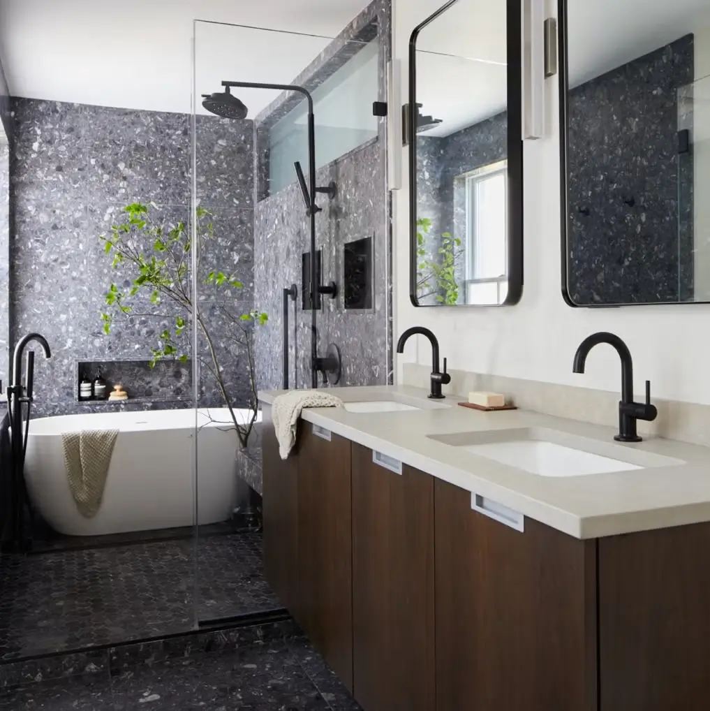 Luxurious bathroom transformation by Builders Alexandra, featuring premium bathroom renovation Alexandra designs.