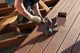 Precision deck installation captured by Deck builders Alexandra for Builders Alexandra clients