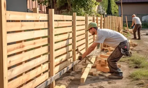 Timber fencing expertly built by Builders Alexandra for Fencing Alexandra.